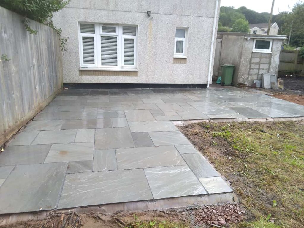 patio construction bridgend