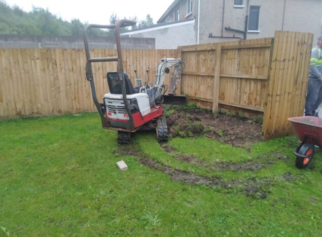 new patio paving garden fencing in bridgend