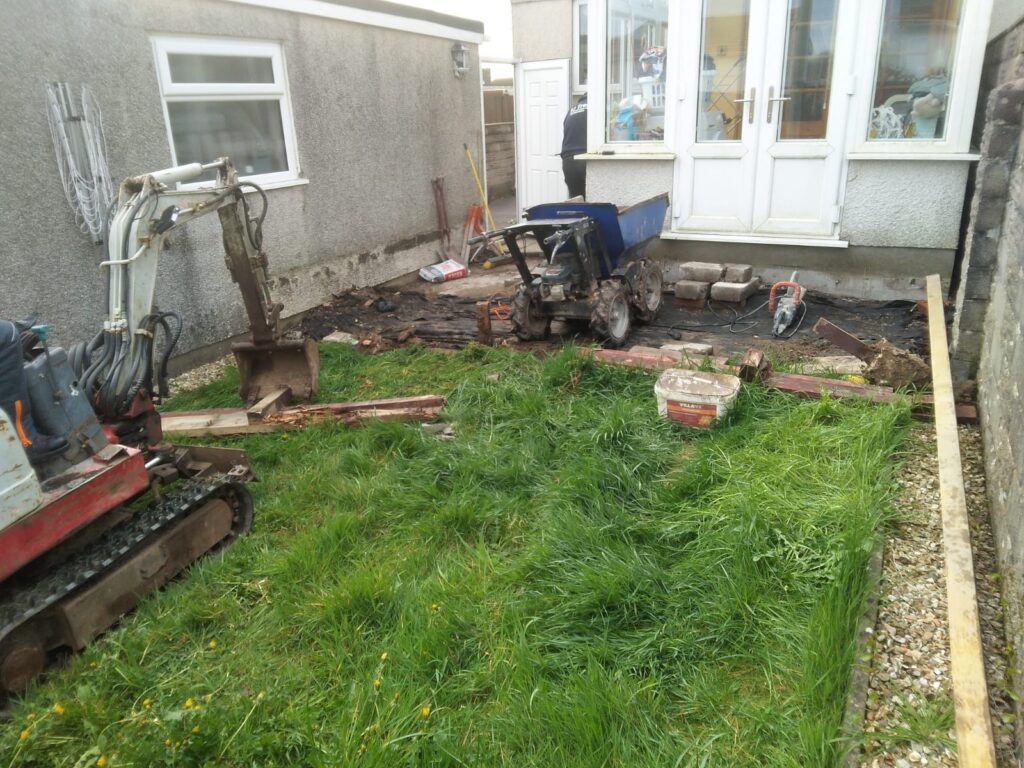 patio construction bridgend