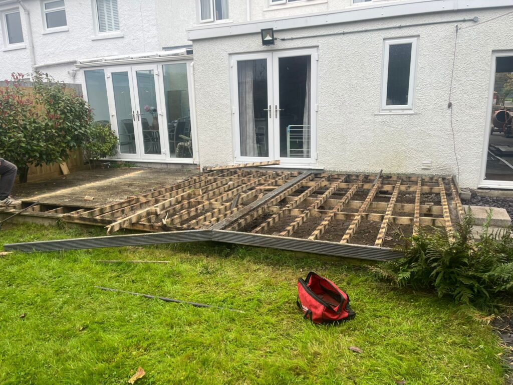 patio construction bridgend
