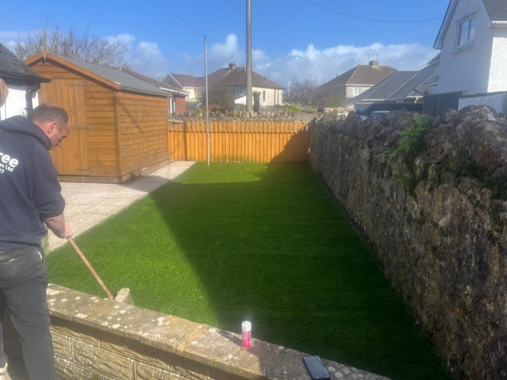 Artificial Grass laid Porthcawl
