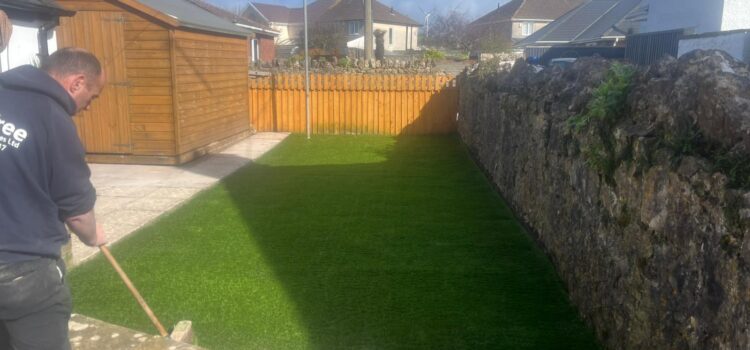 Artificial Grass laid Porthcawl