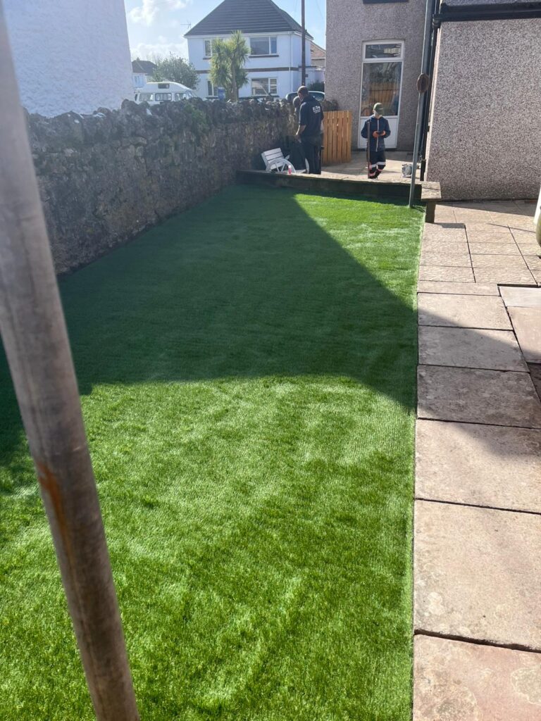 Artificial Grass laid Porthcawl