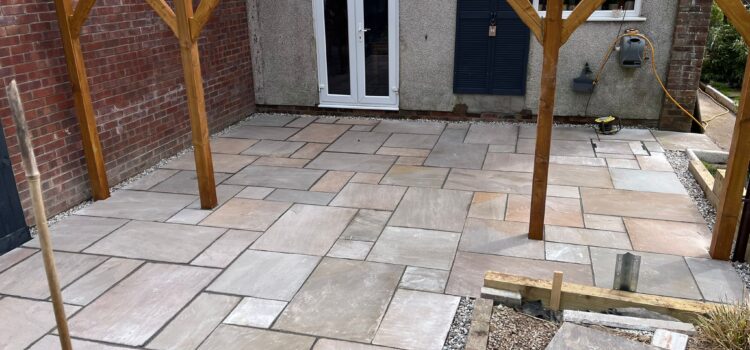 Patio construction in Bridgend