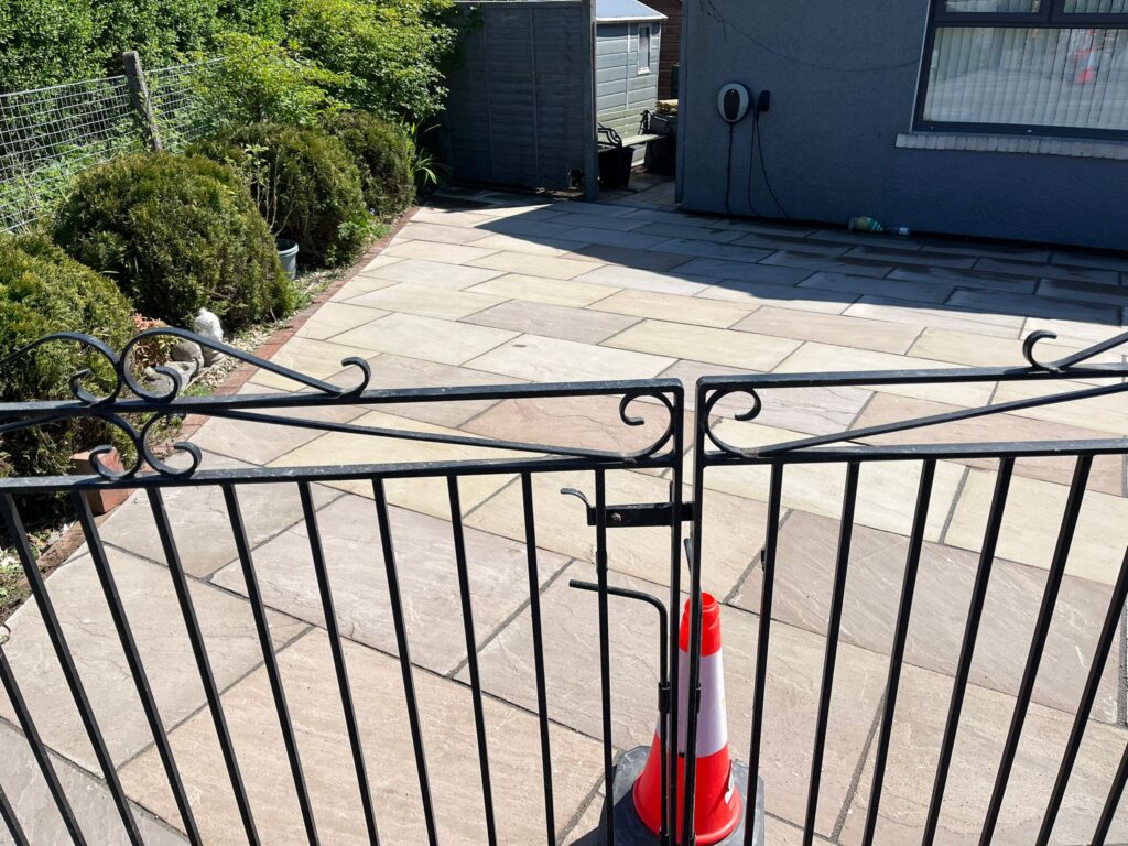 New paving to driveway in Port Talbot
