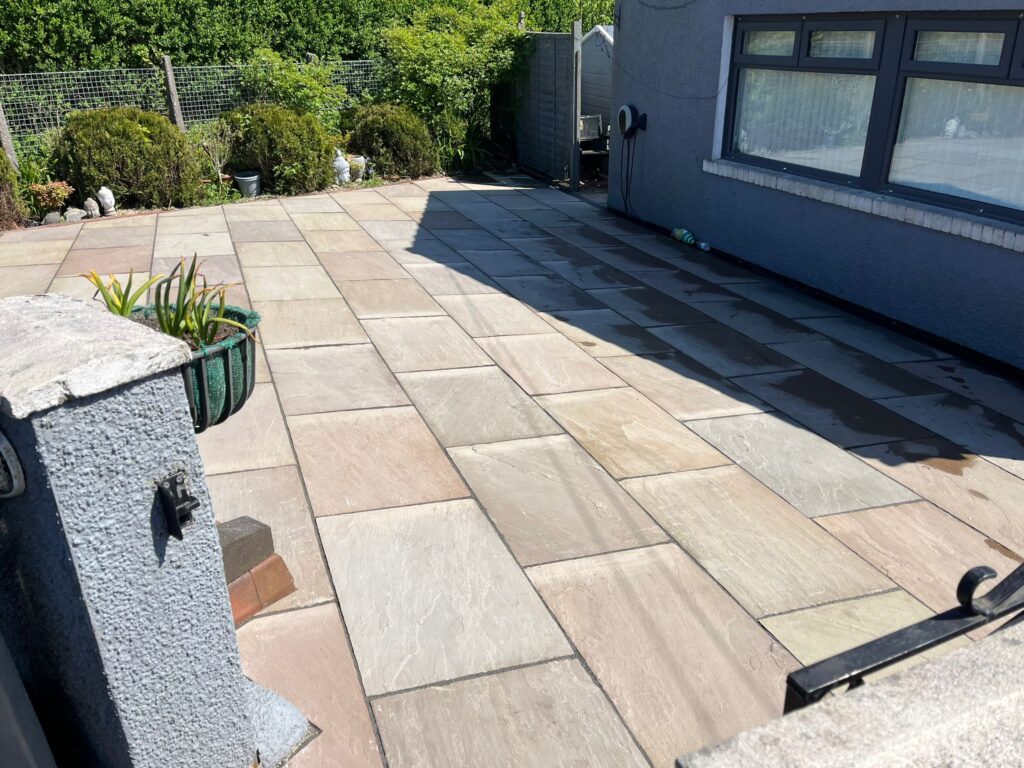 New paving to driveway in Port Talbot