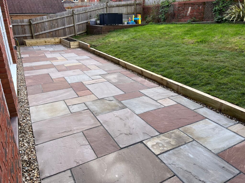 Professional patio construction in Cardiff.