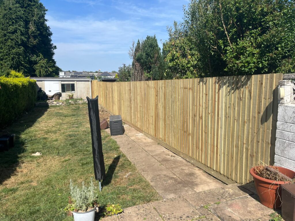 New Fence supplied and installed in Bridgend
