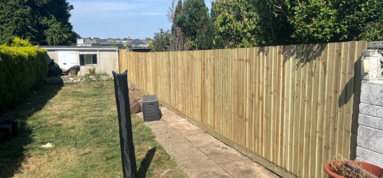 New Fence supplied and installed in Bridgend
