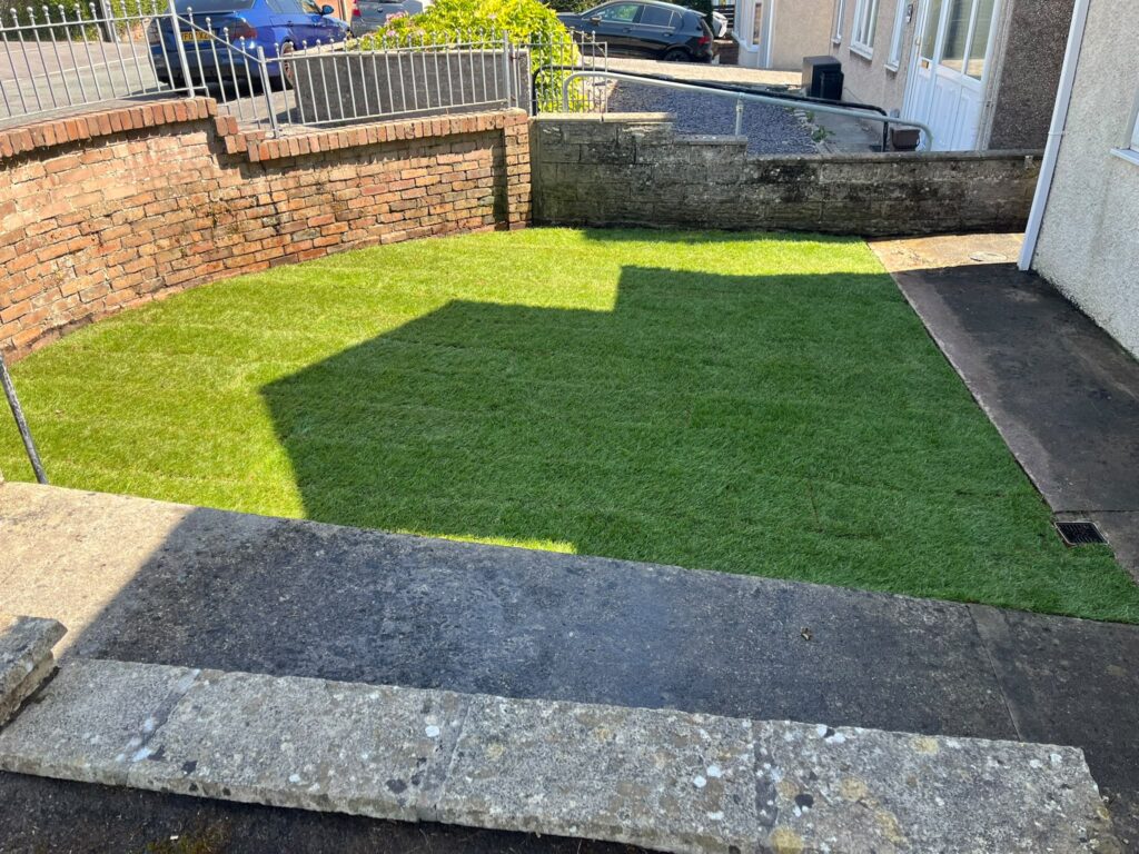 New turf lawn bridgend