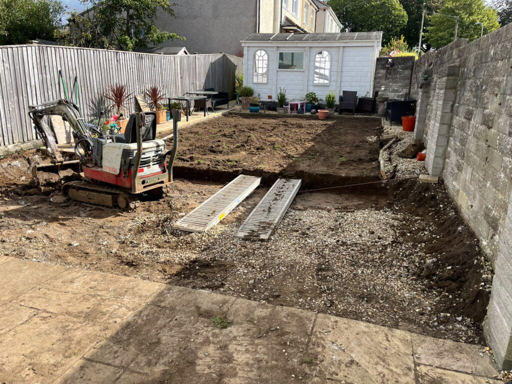 patio construction bridgend