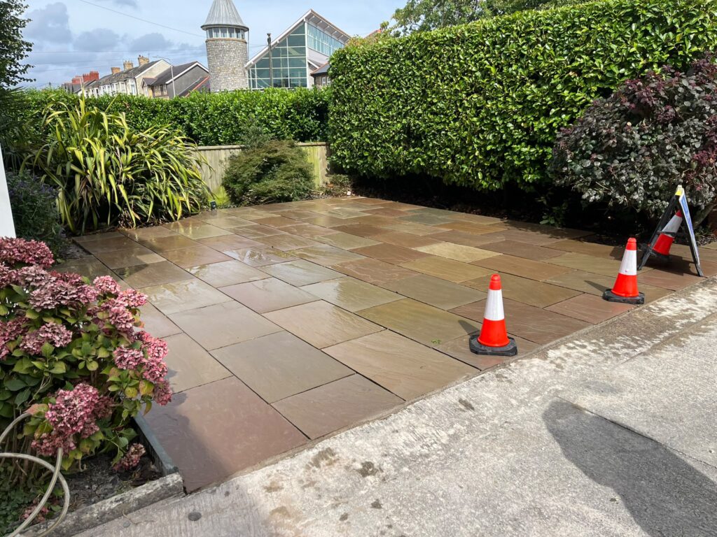 patio construction in bridgend