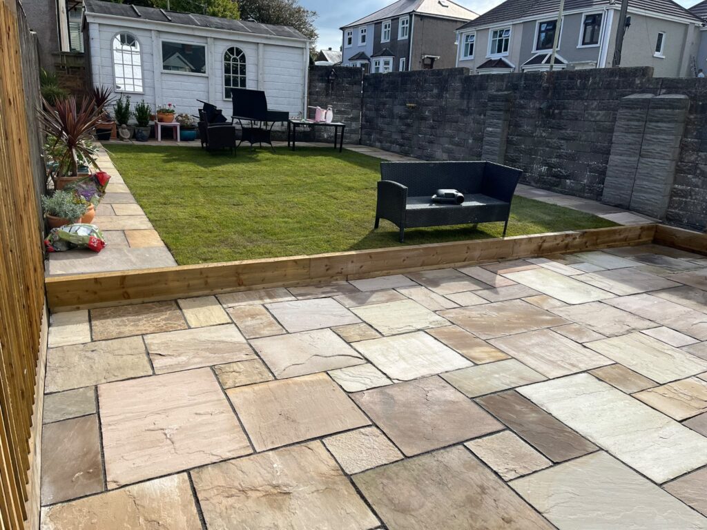 patio construction bridgend