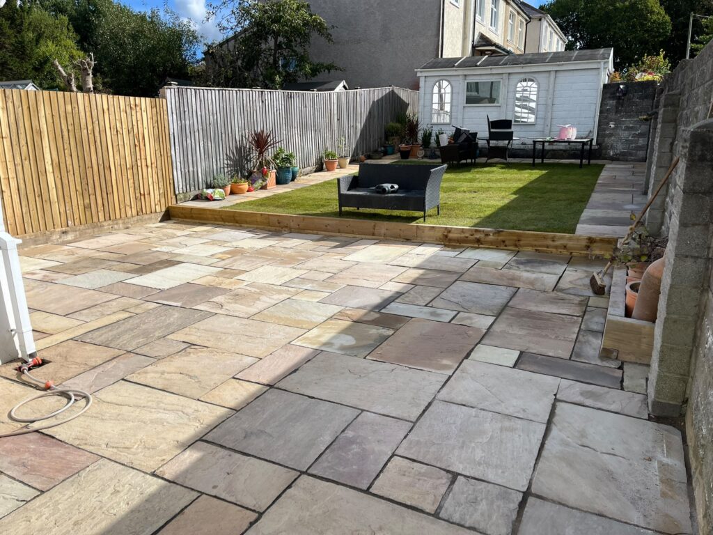 patio construction bridgend